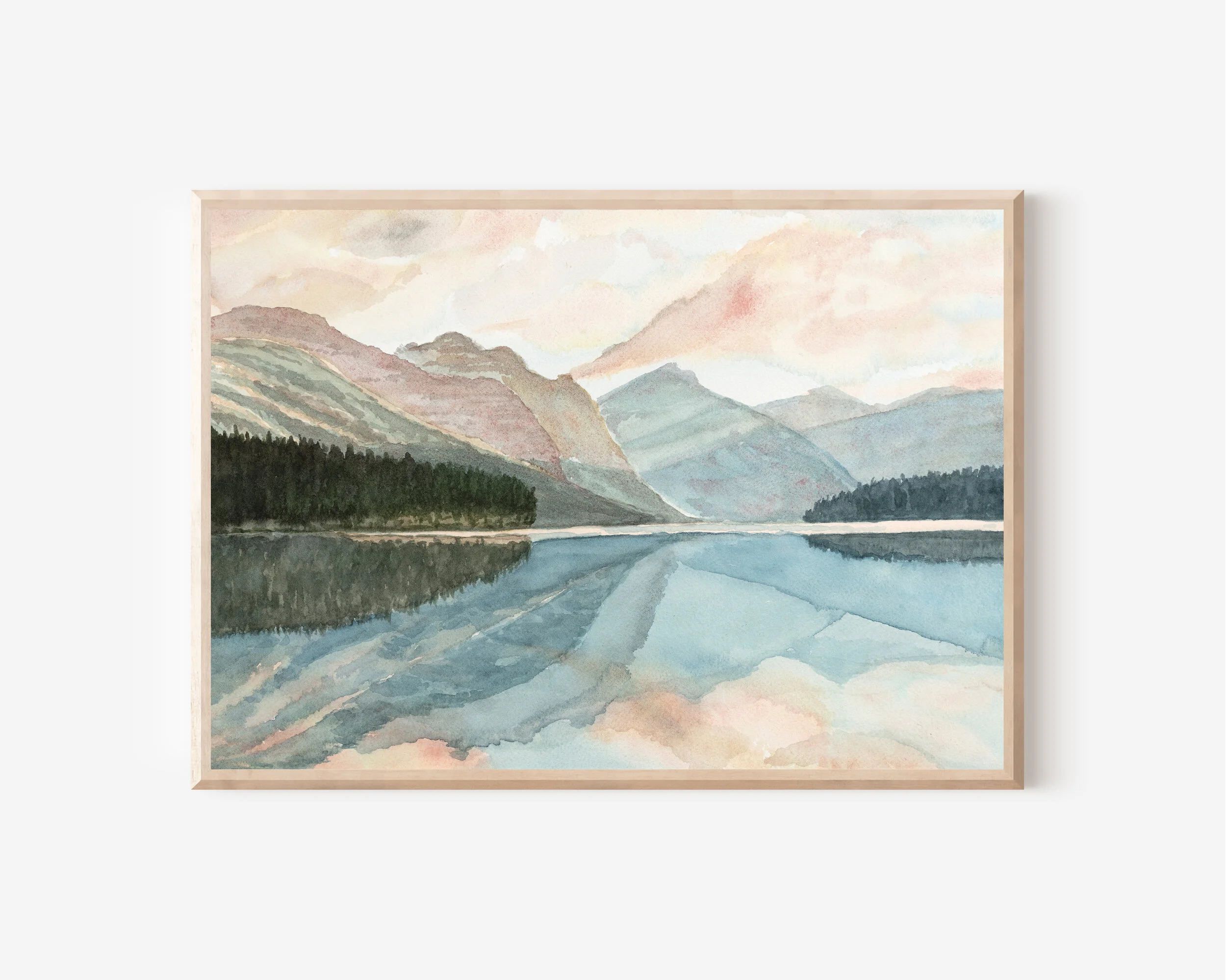 Waterton Lake Fine Art Print – Canadian Mountain Landscape